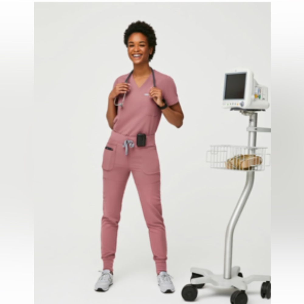 FIGS Mauve Qua - Skinny Jogger Scrub Pants